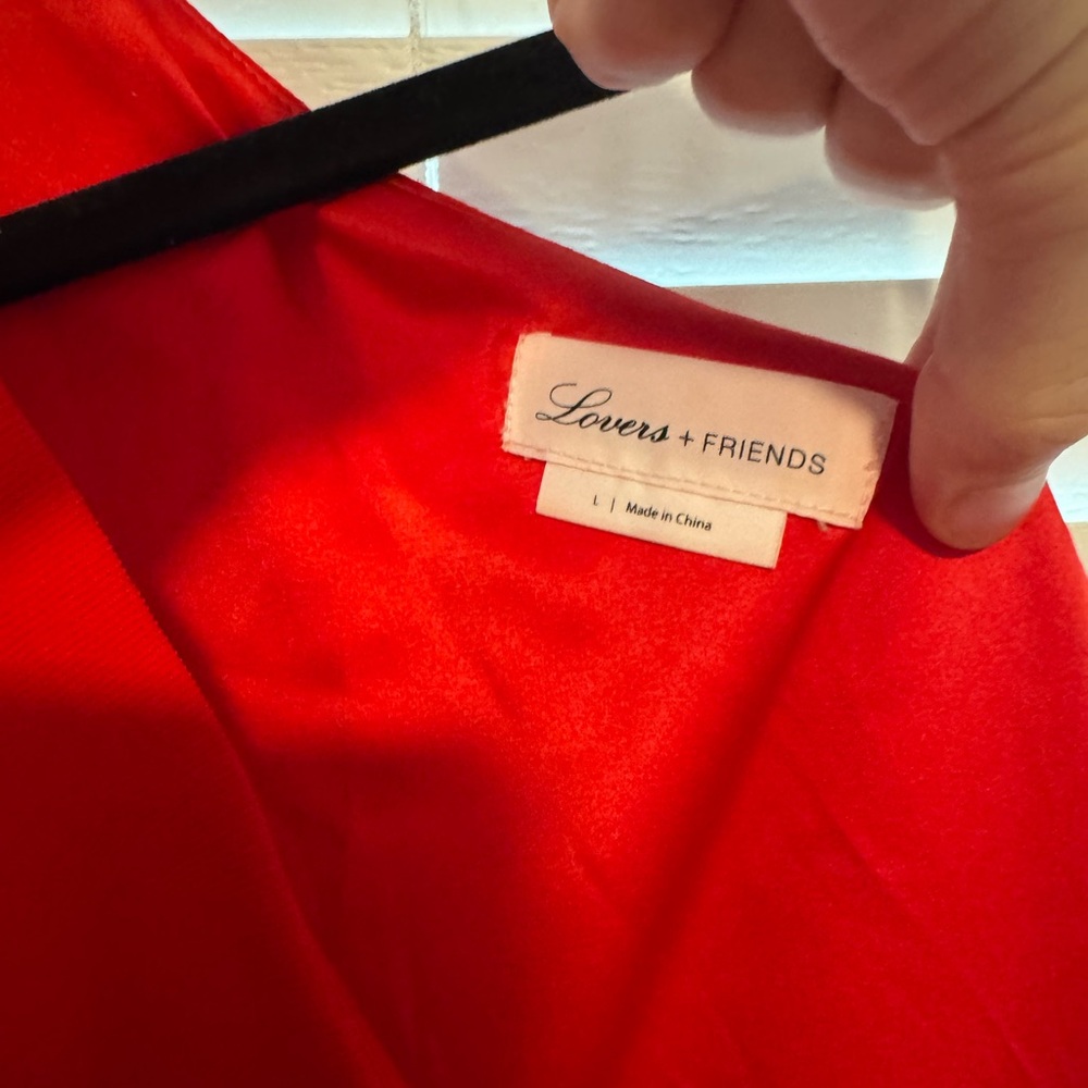 Lovers + Friends Vibrant Red One-Shoulder Dress - Picture 5 of 5